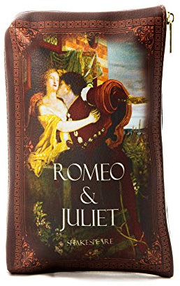 Well Read Romeo und Julia für Literarische Liebhaber – Kleine Geldbörse für Frauen Buchleser Make-up Bag – Schreibwaren-Etui