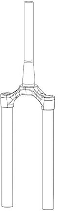 RockShox CSU Zeb DB 38OS 63OD 1.5 ANO BLK Unisex-Adult, Noir, Taille Unique