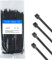 10000x EWANTO Kabelbinder Set Länge 150 mm Breite 2,5 mm Farbe Schwarz Nylon Kabelbinder zur Organisation von Haushalt Garten und Arbeitsplatz Ordnung Cable Tie Zip Tie Set Kabel Binder langlebig