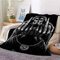 TEGVLXD Gothic Totenkopf Personalisierte Flanell Kuscheldecke Schwarz Sensenmann Totenkopf Weiche & Warme Fleecedecke/Wohndecke/Couchdecke - Soft Plüsch Blanket für Kinder/Haustier 200x150 cm
