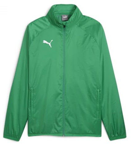 PUMA teamGOAL all Weather Jacket, Giacca in Poliestere Men's, Sport Green White, S