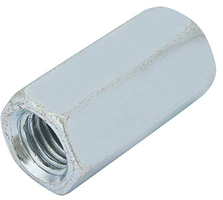 1 Stück Verzinkter Kohlenstoffstahl, Lange Mutter, Lange Sechskantmutter L25 204Y Mikrowellenstativ, Lange Stangenkupplung, Sechskantmutter, Gewindebefestigungen