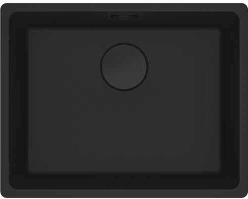 Franke 125.0697.759 Fregadero, Negro Mate/Desagüe Negro