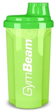 GymBeam Shaker per Proteine Premium, 700ml, con Coperchio Filettato, Adatto per Lavastoviglie, Microonde e Frigorifero, Shaker Palestra, Non Contiene BPA e DEHP (Green)