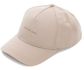 Calvin Klein Jeans Cappello da donna con stampa logo mono K60K613056, grigio, taglia unica, Grigio (stoviglie), Taglia unica