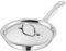 Nobel Triply Stainless Steel Cookware Frypan with Stainless Lid, Steel Pan, 2.5 mm Thick,Induction & Gas Stove Compatible Omelette Pan, Egg Pan, (24 cm)