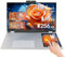 LONGEVINCE Dual Screen Laptop,15.6 Inch LCD Screen + 7 Small Touch Screen, Quad-Core Intel Celeron N95(up to 3.4GHz), 16GB DDR4,Color backlit KB, Win 11 Pro&Office 2019 (256G SSD)