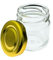BIENEN SCHMIDT 48 Stück Mini Gläser 50g / 53ml Twist off Gläser Rundgläser Einweckgläser Einmachgläser Portionsgläser Kaviar Marmeladengläser Honig Obstgläser Probiergläser Imker Glas