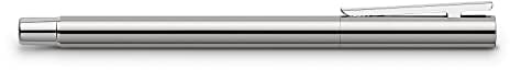 Faber-Castell 342000 - Füller Neo Slim Edelstahl, Federbreite M, silber glänzend