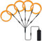 Lychee Portable 5x1 mètre néons lumineux stroboscopique fil électroluminescent flexible lumineux néon EL fil pour Noël Halloween Costume décoration fêtes (jaune)