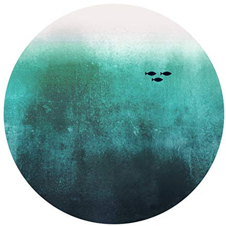 Runde Tapete selbstklebend - Fische in der Tiefsee 100x100cm