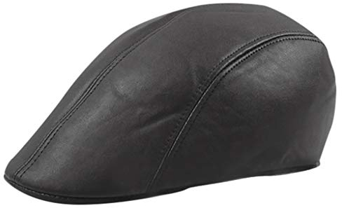 Leder Flatcap Herren Ledercap Vintage-Stil Mütze Sommer/Winter Schiebermütze Ballonmütze Baskenmütze Flatcap Leder Schirmmütze Schiebermütze Hut