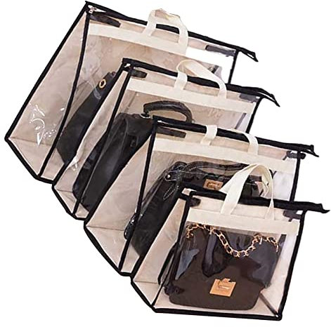 MYSUNBAR Handtasche Aufbewahrung mit Griff Taschen Handtaschen Organizer Hängend, Aufbewahrung für Handtaschen Taschenorganizer Hängende Schrank Organizer zum Hängen