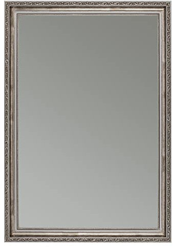 CLAMARO 'Viktor' Antik Wandspiegel 60x120 cm mit Rahmen | Grau Silber | Shabby Chic Vintage Barock Spiegel mit Holzrahmen | Barockspiegel inkl. Metall Aufhänger und Montagematerial