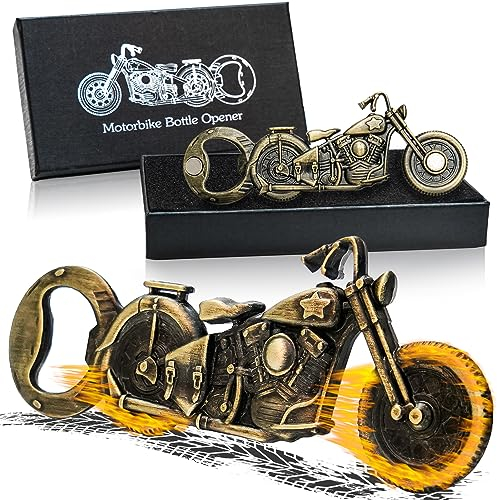 ZONSUSE Abrebotellas Magnético para Motocicleta, Abridor de Cerveza Vintage, Abridor de Botellas Único de Bar, Regalos de Cerveza para Hombres, Cumpleaños, Navidad, Día del Padre Ideas Regalos (A1)