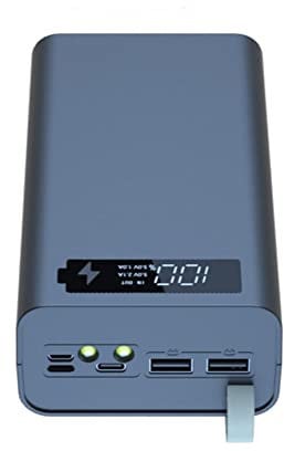 Koanhinn 12X18650 Charging Battery Case Weldless Battery Storage Box DIY Power Bank Case T12 with Light 18650 Battery Box