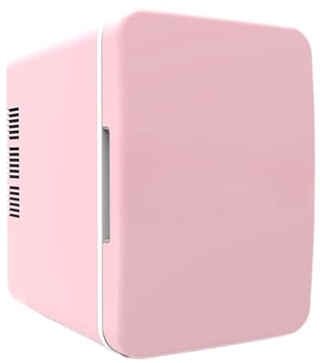 Folpus 4L Mini Fridge Skincare Fridge Multifunction Beverage Refrigerator Cooler Thermoelectric Cooler and Warmer for Truck Office, pink