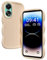 XINYEXIN Silicone Cover per Oppo A78 4G, Custodia Cellulare Onda Cornice Forma Riccia Carina, Antiurto Ondulata Bumper Case - Bianco