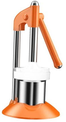 JISADER Exprimidor de frutas manual, exprimidor de, fácil de limpiar, resistente, exprimidor rápido de, exprimidor de jugo para, Cabeza Plana