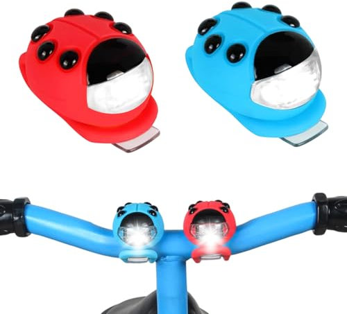 2 Pièces lumières LED étanches IPX5 pour Sac à Dos de Poussette, lumière LED d'avertissement avec 3 Modes d'éclairage pour Trottinette, Cyclisme, Bicyclette, Camping