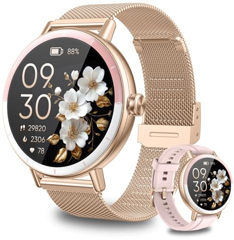 Smart Watches for Women Android/iphone, Fitness Tracker with Calls&Answer