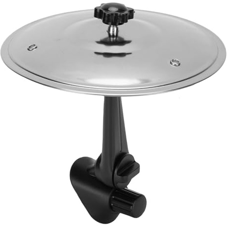 Yanmis Ventilación de Aire de Plato de Tambor de Automóviles, Mini Platillo de Choque de Tambores para Amantes de la Música y Bateristas, Fácil Instalación en Paneles y Respiraderos (Silver)