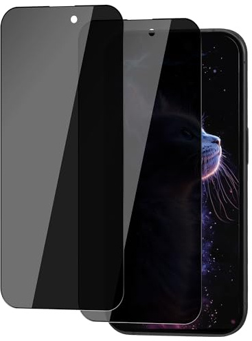 ICESPRING für Panzerglas für iPhone 15 Pro Blickschutz, 2 Stück Anti-Spy Panzerfolie für Apple iPhone 15 Pro Folie, 9H Härte Sichtschutzfolie für iPhone 15 Pro Panzer Schutz Glas