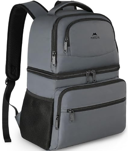 MATEIN Kühlrucksack 34L, 40 Dosen Kühlrucksack Groß, Kühltasche Rucksack | KDoppelte Schicht Auslaufsicher Kühl Rucksack, Cooler Backpack für Picknick, Strand, Camping