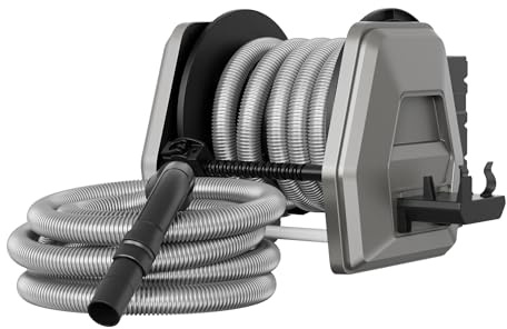 Giraffe Tools Retractable Vacuum Hose Reel 9.2m Wall Mounted | 32mm Extension Hose, Wall Mount Vacuum Replaceable Hose Suitable for 1-1/4'' Wet Dry Vacuums Cleaner