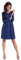 Lemoniade trendiges Kleid mit frechen Reißverschlüssen an den Langen Ärmeln, Navy, Gr. M