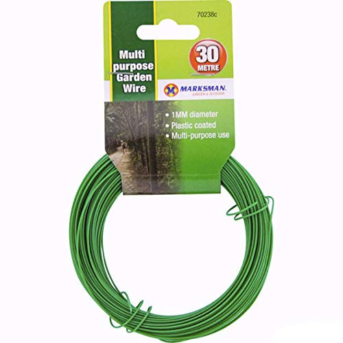 Homespired® Galvanised Garden Wire Fencing Wire Outdoor General Purpose (Mixed Materials, 1mm x 30 Meters)