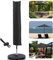Sonnenschirmhülle Terrassenschirm Abdeckungen für Sonnenschirm 153x30x30cm Wasserdicht Reißfest 600D Oxford PVC Beschichtung Schwarz, KEINE ZIP