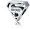 Annmors Charme MOM Love Charms-Anhänger 925 Sterling Silber Charm Bead Pendant für Europäische Armbänder und Halsketten