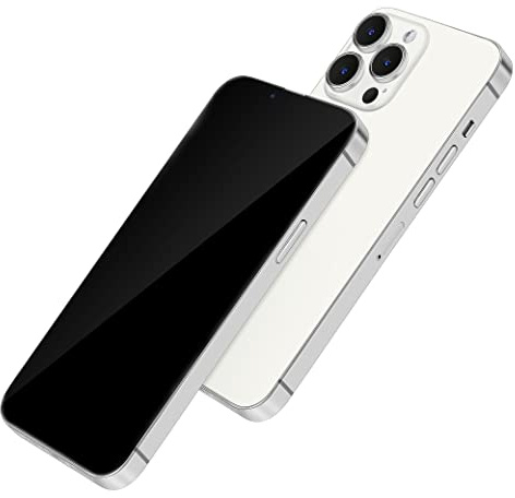 Perusha Sans Logo Modèle d'écran simulé de téléphone non fonctionnel Jouet pour téléphone 13 Pro Max 13 Mini (6,7 pouces, écran noir argenté)