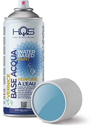 HQS Bombe de Peinture en aérosol 400ml Base d'eau Couleurs Ral (Ral 5024 Bleu Pastel)