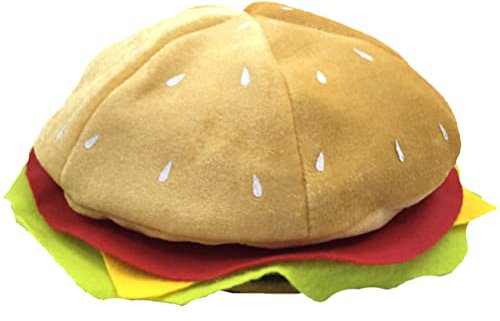 Toyvian Festlicher Burgerhut Von Party Hat Prop Cartoon Style Bequem Und Lustig Für Events Gelb