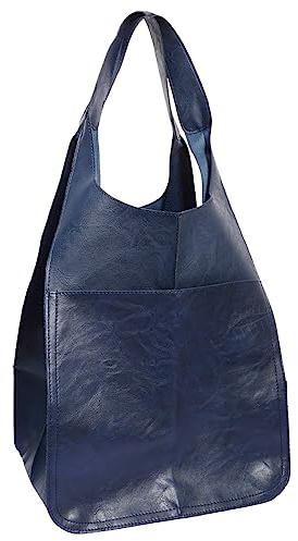 Anopo Extra Große Tote Tasche Damen Übergroße PU Hobo Eimer Handtasche | Magnetverschluss, Veganes PU Material, Geeignet für Alltag, Arbeit und Urlaub