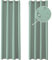 Ystyle Rideau Occultant Lot De 2, 140x180cm, Rideau Exterieur Impermeable, Rideau Thermique Isolant Anti Chaud Intérieurs, Rideau Phonique Anti Bruit, Moderne Salon Chambre Maison, Vert Matcha