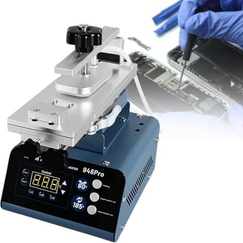 XCSCUK Séparateur d'écran, ouvre-Couvercle arrière d'écran de téléphone Portable en Alliage d'aluminium, kit de réparation d'ouverture d'écran de téléphone Portable, Plaque chauffante électrique