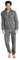 Moda Egidio Navigare Tuta-Pigiama in Pile Polar Fleece con Zip per Uomo (IT, Numero, 48, Regular, Regular, 731 Grigio Fumo)