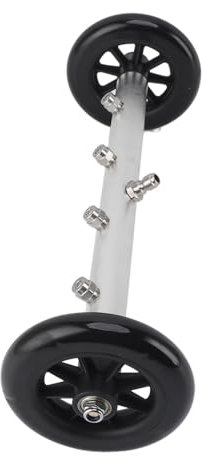 Undercarriage Pressure Washer Attachment, Power Washer Cleaner 16 Inch 4000PSI Under Car Wash Water Broom with Spacer Sleeve/Shaft Extender Power Accessories for Truck SUV Trailer (Pure Black)