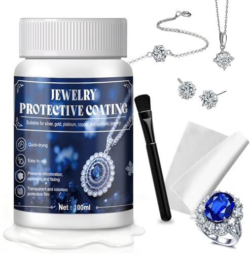 Barniz Protector de Metales, Barniz Acrilico, Joyas Protectora Recubrimiento, Previene la Oxidación la Decoloración; Adecuado para Todas las Joyas, 100ml
