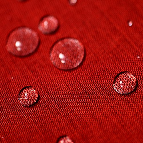 artshop24 Gartentischdecke Lotus-Effekt Oval 130x220 cm Rot - Farbe wählbar - (GT_O130x220Rot)