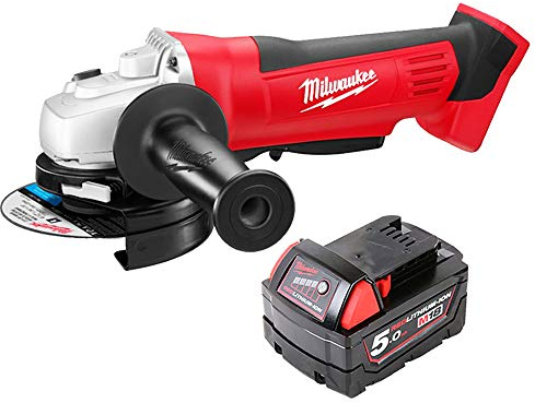 Milwaukee HD18AG 18V Grinder with 1 x 5Ah Battery