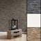 VINTAGE 3D Tapete Loft Style Vliestapete Steinoptik rustikale Tapeten Schwarz Stein Fototapete (10.05m x 0.53m Beige Braun Gelb)