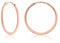 Mary & Jules Creolen Rosegold aus 925 Sterling Silber, feine Ohrringe Rosegold Creolen Damen aus recyceltem Silber, vergoldet