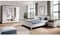 Lomadox Schlafzimmer Komplett Set Landhaus weiß Esche Eiche Doppelbett Bettgestell Liegefläche 160 x 200 cm Kleiderschrank Spiegeltüren Nachtschrank Nachttisch