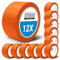 STROXX – 12x Putz- und Maler Abklebeband 50mm x 33m – Abdeckband orange für Malerarbeiten & Renovierungen – Malerkrepp zum Streichen & Lackieren – wasserfest & rückstandslos entfernbar