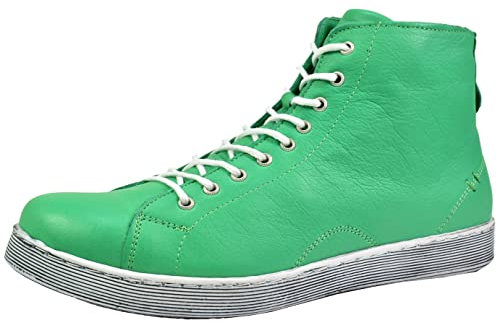 Andrea Conti Damen Schnürboot High Top Sneaker mit Zipper dynamisch 0341500, Größe:42 EU, Farbe:Mehrfarbig