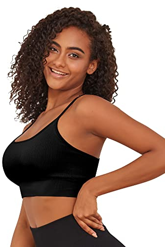 BeReady Sport BH Rückenfrei Damen Ohne Bügel Rückenfreier BH Einstellbar Gepolstert Sports Bra Yoga Bustier Damen